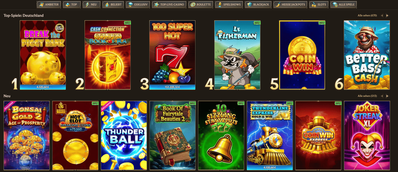 Realz Casino online Spiele